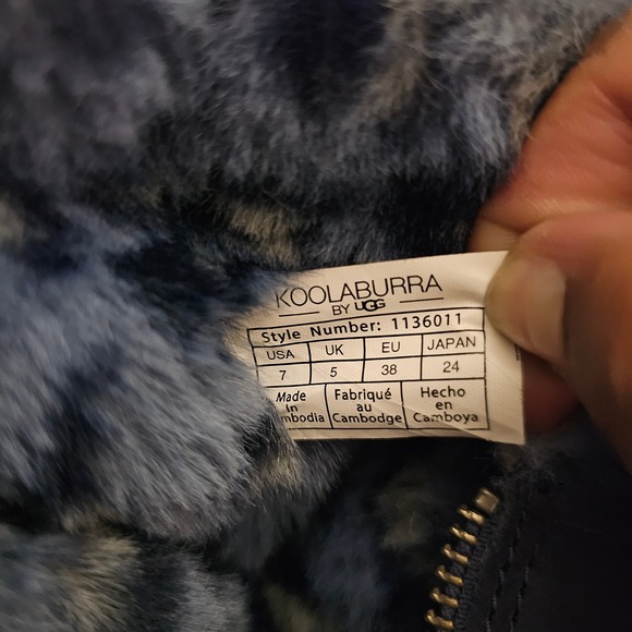 Koolaburra by UGG Women's Aribel‎ Short Boot Blue Size 7 - Picture 5 of 8